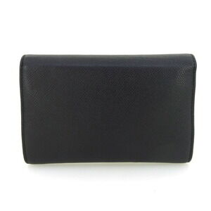 Celine Compact Trotter Wallet Bi Black Leather fold